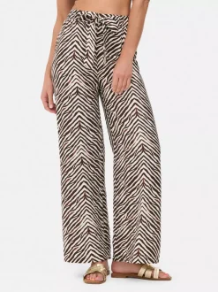Primark Spodnie I Legginsy<Spodnie palazzo z szerokimi nogawkami i nadrukiem
