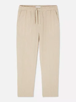 Primark Spodnie<Spodnie w paski z tkaniny seersucker
