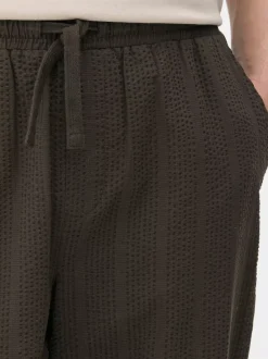Primark Spodnie<Spodnie w paski z tkaniny seersucker