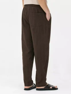 Primark Spodnie<Spodnie w paski z tkaniny seersucker