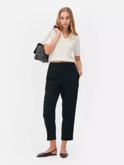 Primark Spodnie I Legginsy<Spodnie w prążki z wysokim stanem i motywem Sticha