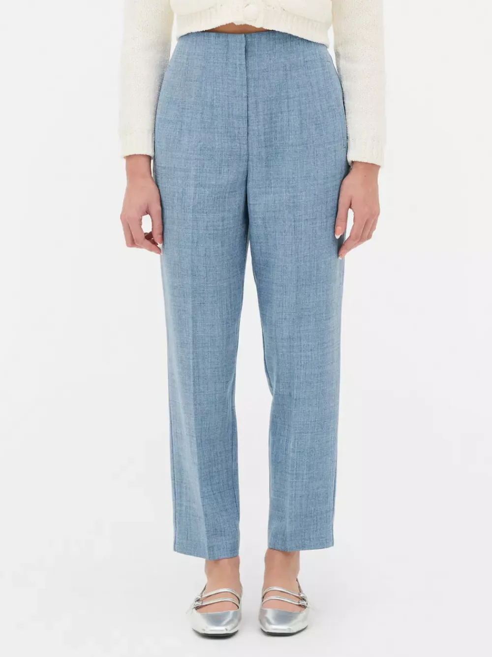 Primark Spodnie I Legginsy<Spodnie w prążki z wysokim stanem i motywem Sticha