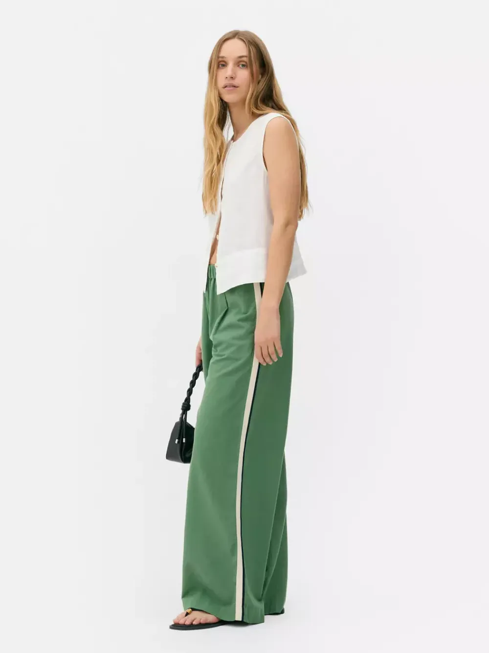 Primark Spodnie I Legginsy<Spodnie z szerokimi nogawkami z lampasami