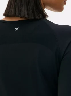 Primark Odzież Domowa I Na Siłownię|Topy I T-Shirty<Sportowy top bez szwów z długim rękawem