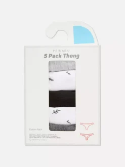 Damskie Primark Majtki Damskie<Stringi na co dzień, 5 par