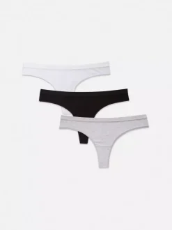 Damskie Primark Majtki Damskie<Stringi na co dzień, 3 pary