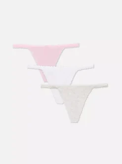 Damskie Primark Majtki Damskie<Stringi z koronkowymi detalami, 3 pary