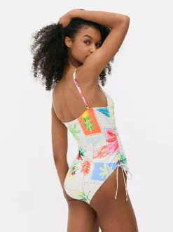 Primark Stroje Kąpielowe I Plażowe<Strój kąpielowy z marszczeniami i wiązaniem z boku