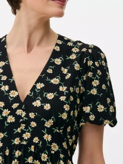 Primark Sukienki<Sukienka midi z dekoltem w serek w kwiaty