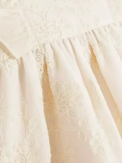 Dzieci Primark Odzież Wyjściowa I Okolicznościowa|Sukienki<Sukienka z haftem i falbankami
