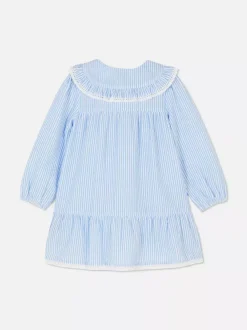 Dzieci Primark Sukienki<Sukienka z tkaniny seersucker z kołnierzem