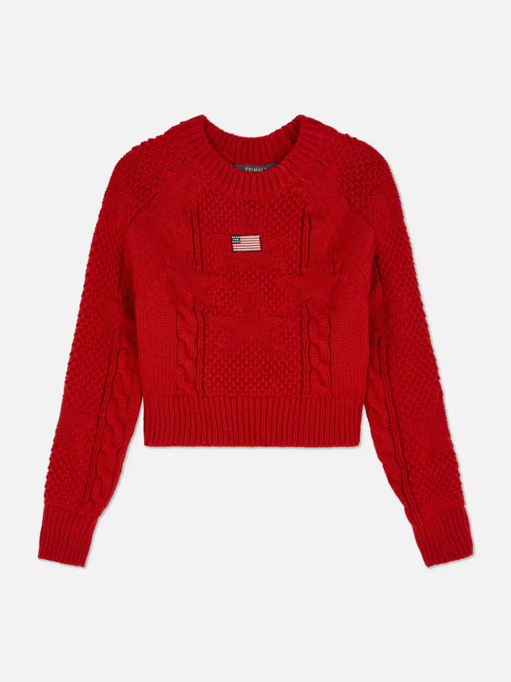 Primark Swetry I Kardigany<Sweter o splocie warkoczowym z amerykańską flagą