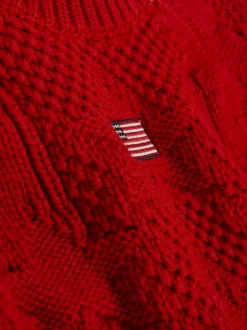 Primark Swetry I Kardigany<Sweter o splocie warkoczowym z amerykańską flagą
