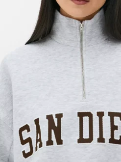 Primark Odzież Domowa I Na Siłownię|Bluzy<sweter z suwakiem do połowy