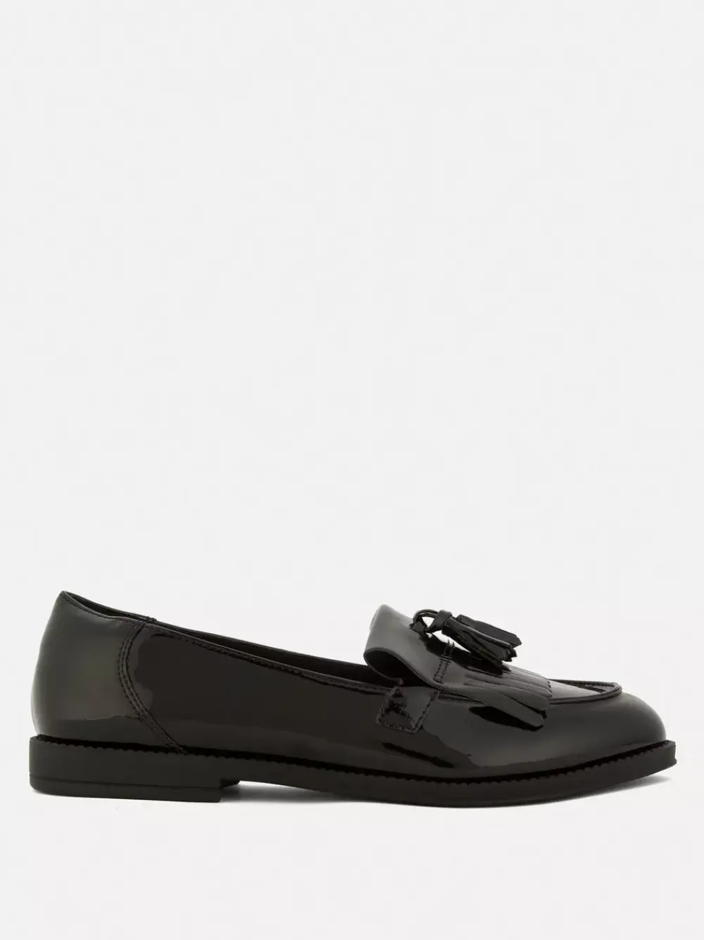 Primark Płaskie Buty<Szerokie lakierowane mokasyny