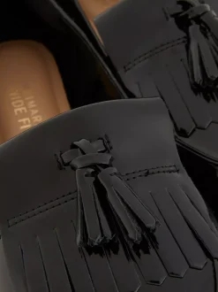 Primark Płaskie Buty<Szerokie lakierowane mokasyny