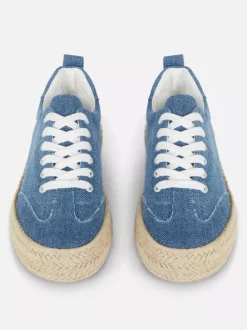 Primark Płaskie Buty<Sznurowane espadryle z juty