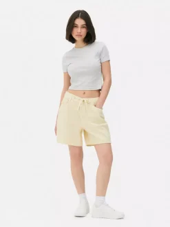 Primark Szorty<Szorty jeansowe z wiązaniem z przodu