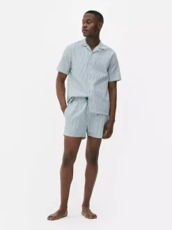 Primark Piżamy<Szorty od piżamy w paski z tkaniny seersucker