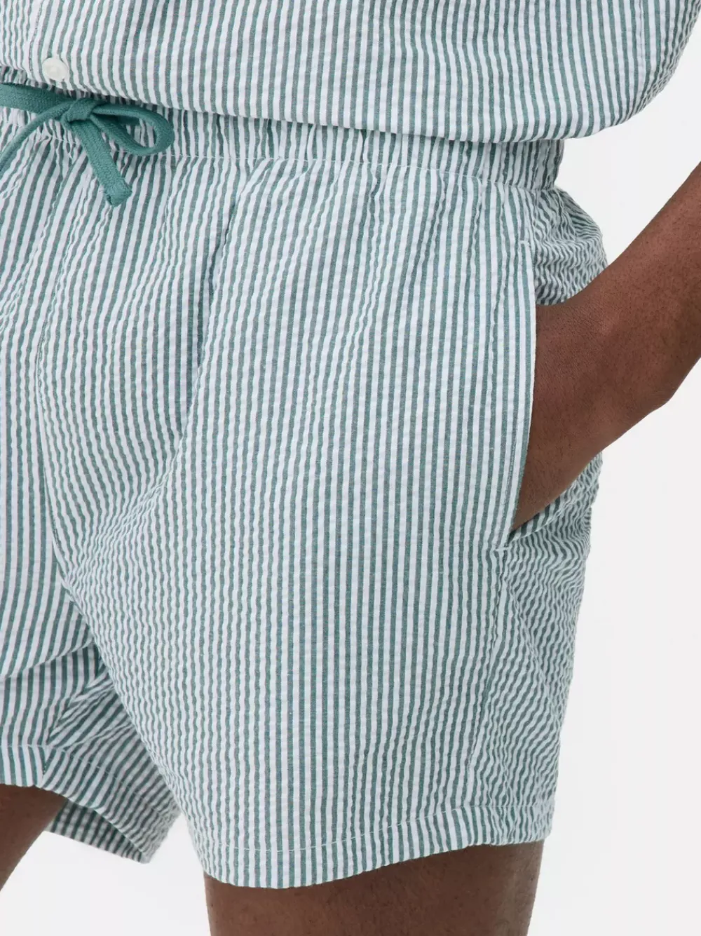 Primark Piżamy<Szorty od piżamy w paski z tkaniny seersucker