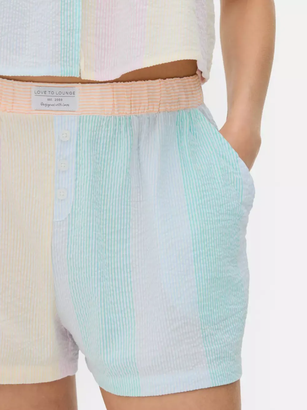 Primark Spodnie Od Piżamy<Szorty od piżamy z tkaniny seersucker
