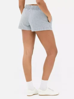 Primark Szorty<Szorty w paski ze sznurkiem w talii