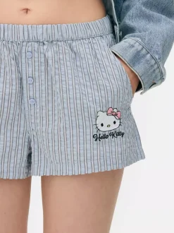 Primark Szorty<Szorty w paski z motywem Hello Kitty