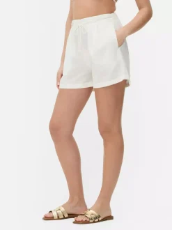 Primark Szorty<Szorty z mieszanki bawełny z wiązaniem