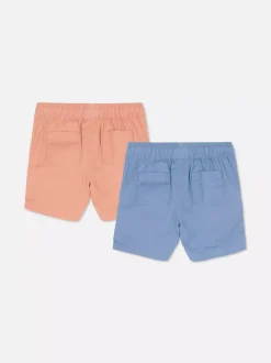 Dzieci Primark Szorty<Szorty z tkaniny ściągane sznurkiem, 2 pary