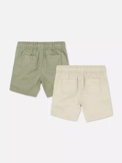 Dzieci Primark Szorty<Szorty z tkaniny ściągane sznurkiem, 2 pary
