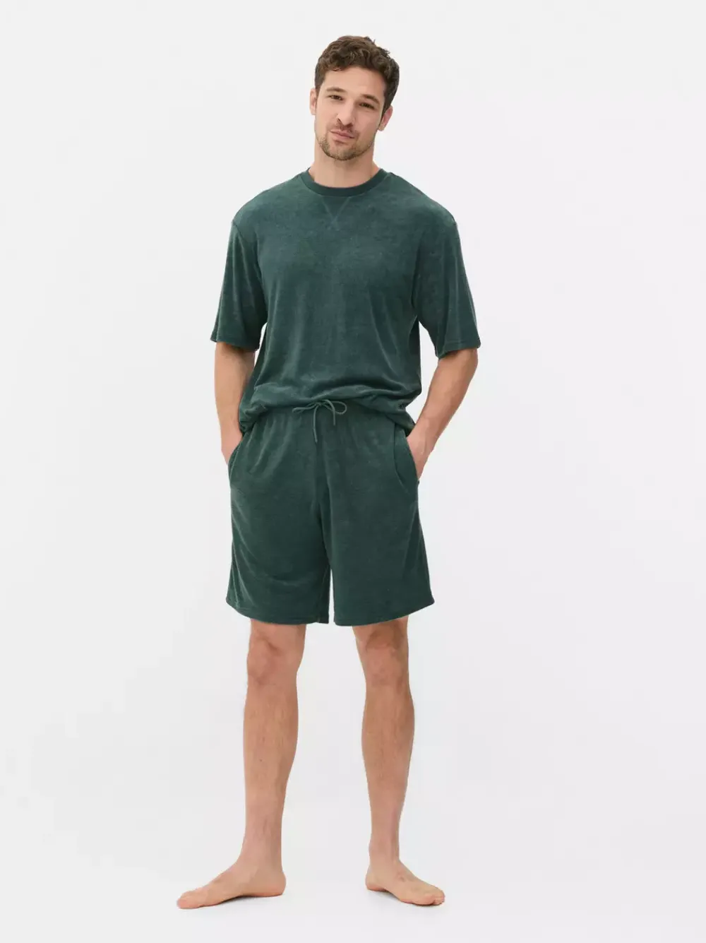 Primark Piżamy<Szorty z tkaniny frotte ze sznurkiem ściągającym