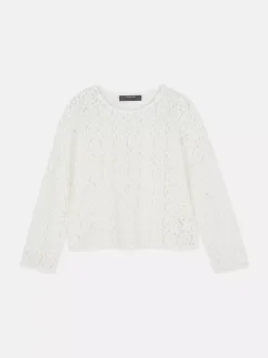 Primark Topy I T-Shirty<Szydełkowa bluzka z długim rękawem
