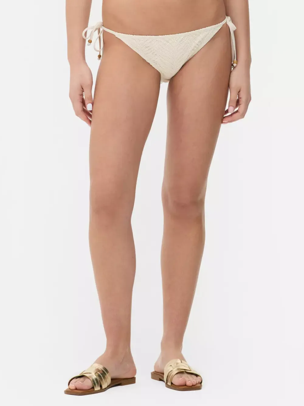 Primark Stroje Kąpielowe I Plażowe<Szydełkowy dół od bikini z wiązaniem