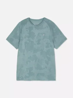 Primark Odzież Sportowa I Domowa|Topy I T-Shirty<Teksturowany T-shirt treningowy