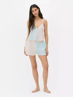 Primark Góry Od Piżamy<Top na ramiączkach z tkaniny seersucker