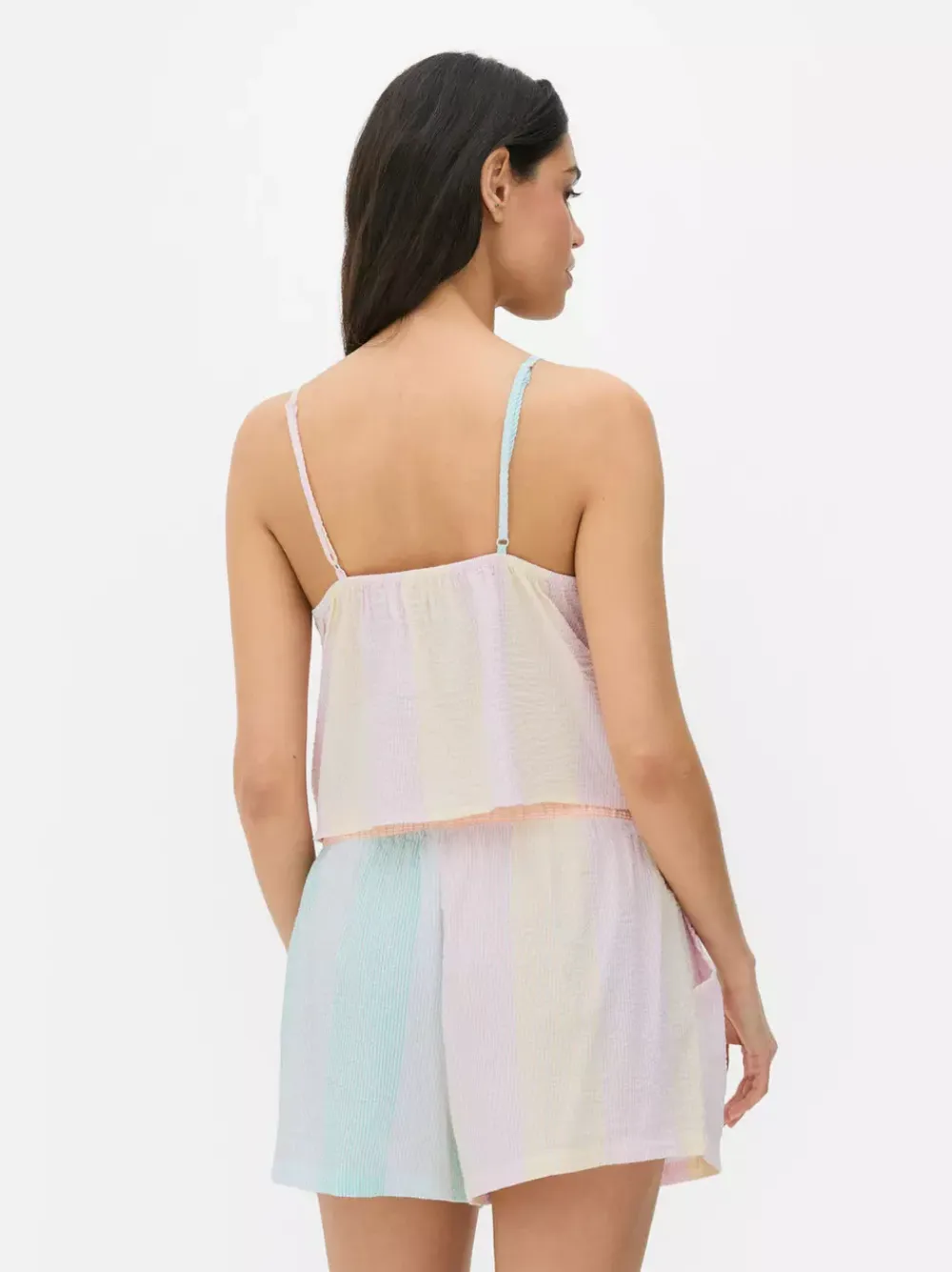 Primark Góry Od Piżamy<Top na ramiączkach z tkaniny seersucker