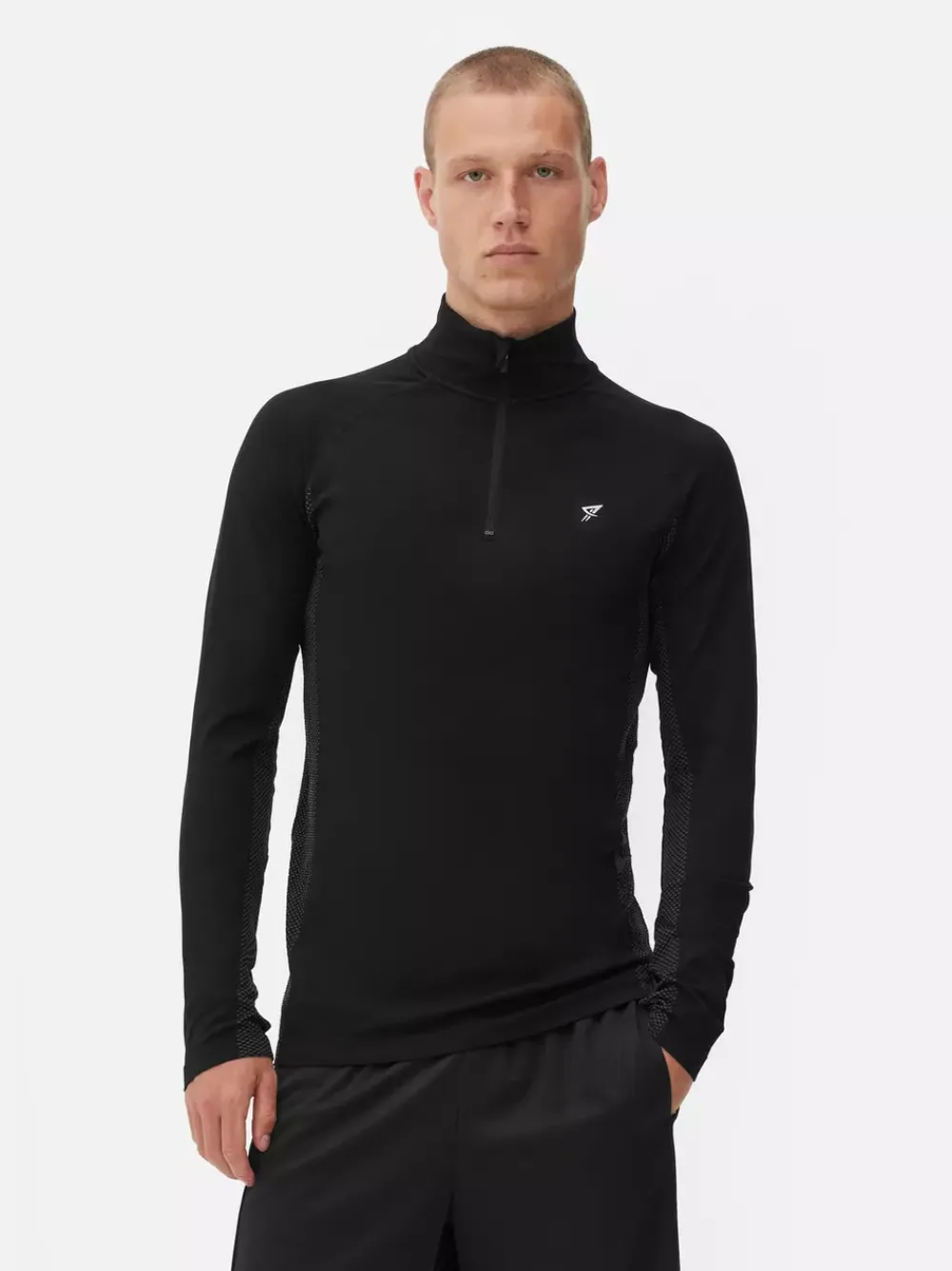 Primark Odzież Sportowa I Domowa|Topy I T-Shirty<Top na siłownię z długim rękawem i suwakiem 1/4