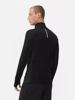 Primark Odzież Sportowa I Domowa|Topy I T-Shirty<Top na siłownię z długim rękawem i suwakiem 1/4