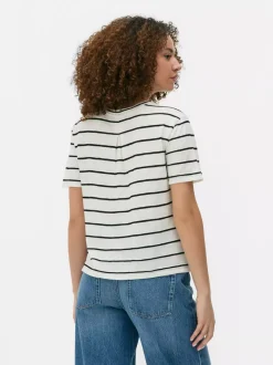 Primark Topy I T-Shirty<Top z krótkim rękawem i teksturowanymi paskami