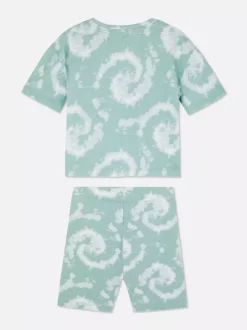 Dzieci Primark Komplety I Gotowe Stroje<T-shirt i szorty z efektem tie-dye Los Angeles