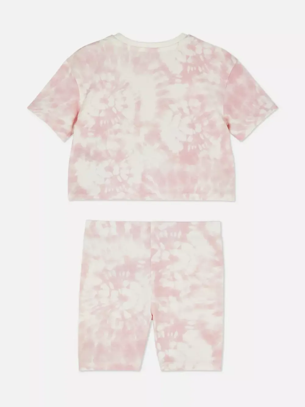 Dzieci Primark Komplety I Gotowe Stroje<T-shirt i szorty ze wzorem tie-dye i jednorożcem