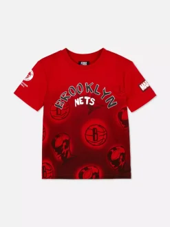 Dzieci Primark Topy I T-Shirty<T-shirt NBA New York Nets z motywem Marvela