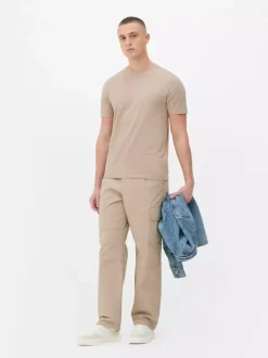 Primark Topy I T-Shirty<T-shirt o kroju slim fit w jednolitym kolorze