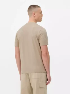 Primark Topy I T-Shirty<T-shirt o kroju slim fit w jednolitym kolorze