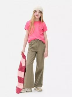 Dzieci Primark Topy I T-Shirty<T-shirt o nieregularnym splocie z krótkim rękawem