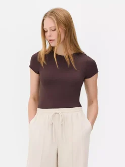 Primark Topy I T-Shirty<T-shirt z efektem drugiej skóry