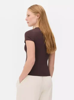 Primark Topy I T-Shirty<T-shirt z efektem drugiej skóry