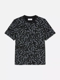 Primark Topy I T-Shirty<T-shirt ze wzorem liście