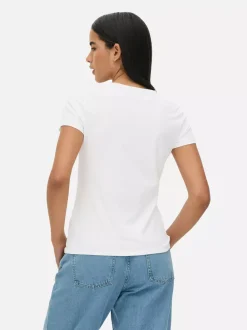 Primark Topy I T-Shirty<T-shirt z krótkim rękawem i okrągłym dekoltem