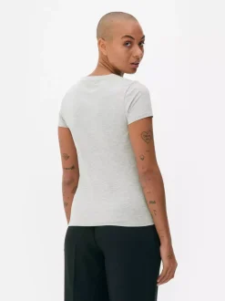 Primark Topy I T-Shirty<T-shirt z krótkim rękawem i okrągłym dekoltem